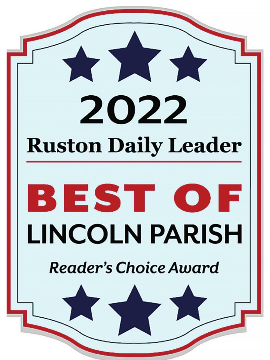 Help us select the Best of Lincoln Parish Ruston Daily Leader
