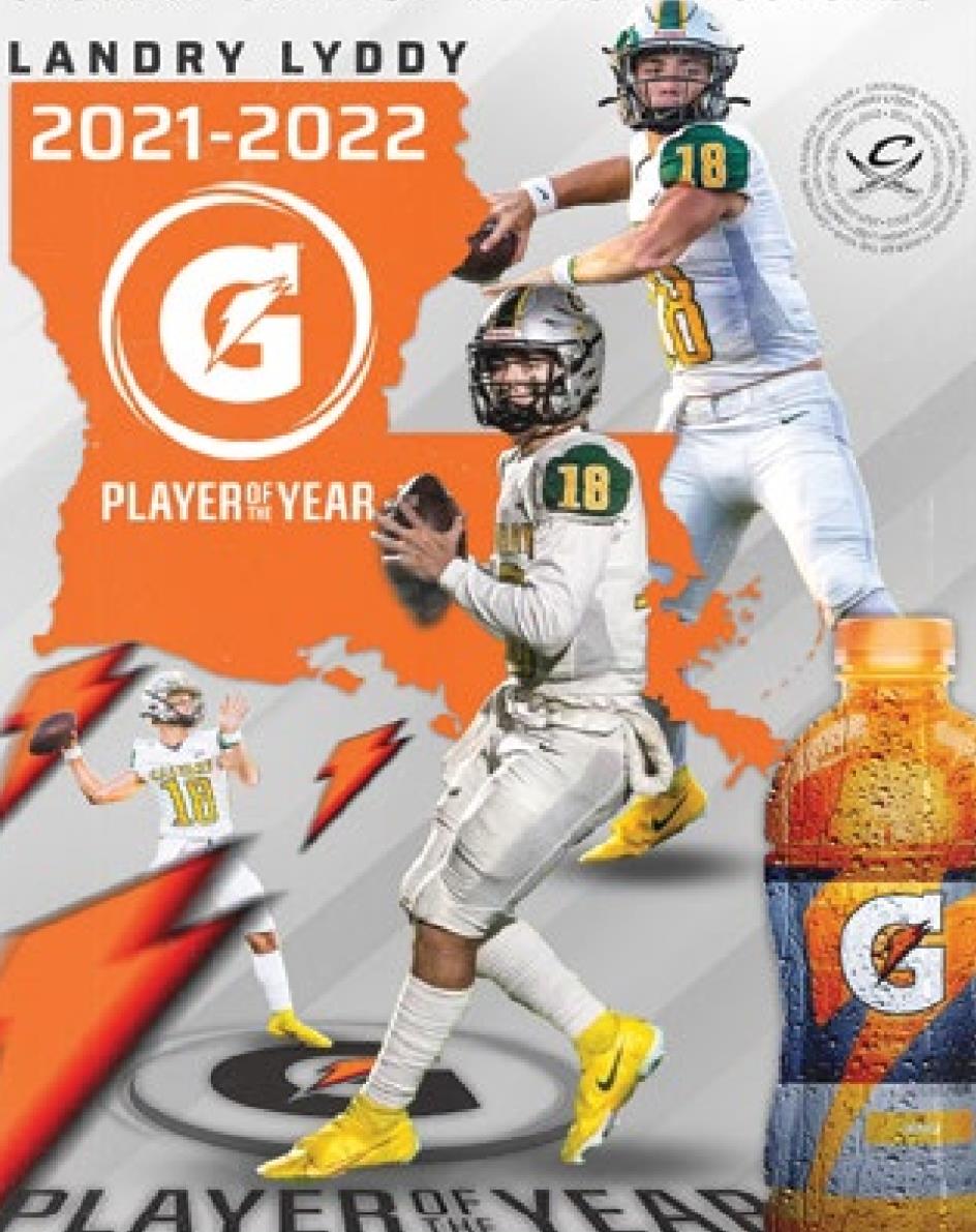 Tech commitment Landry Lyddy named Louisiana Gatorade Player of the