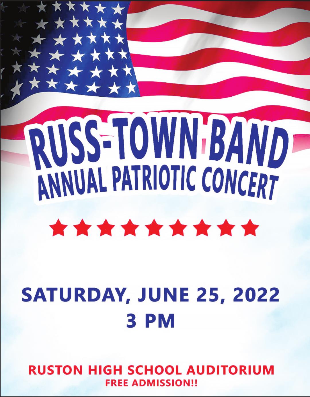 Russ-Town Band sets patriotic program | Ruston Daily Leader