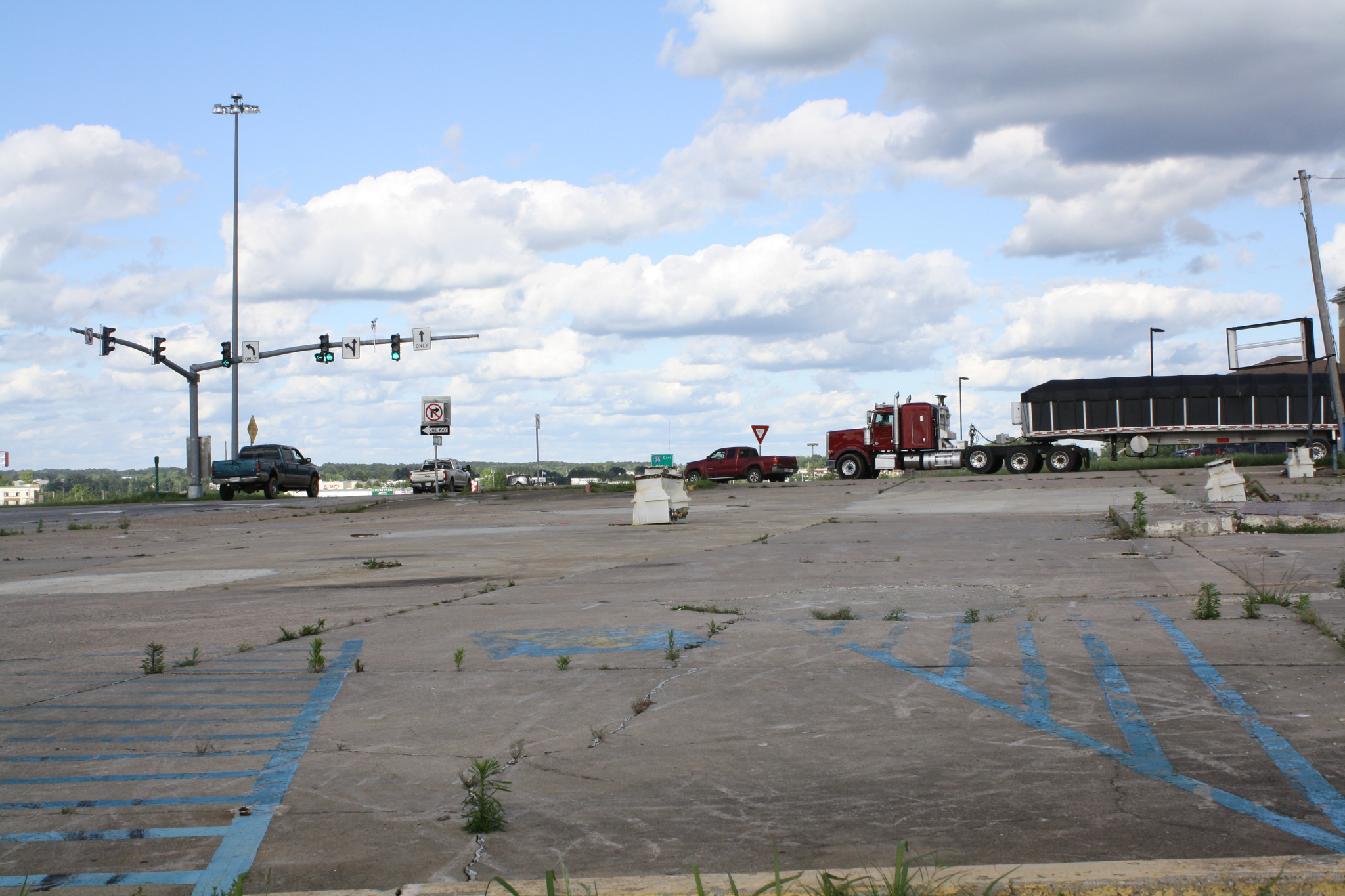 The current state of the empty lot where the Pow-Wow once stood.